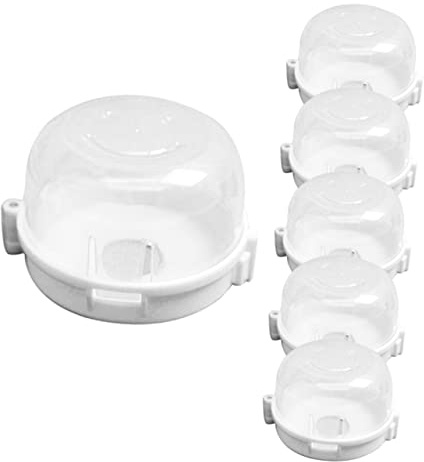 FRCOLOR 6stücke Herdplatten Abdeckungen Abdeckungen für Gasherde Herdknopf Abdeckung Sicherheitsabdeckung für Haushalt und Küche Gasschutzabdeckung Kindersichere Knopfschutz