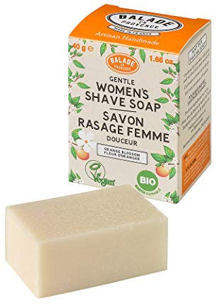 Balade en Provence Organic Shave Soap Bar | for Women | Orange Blossom Scent | 40g