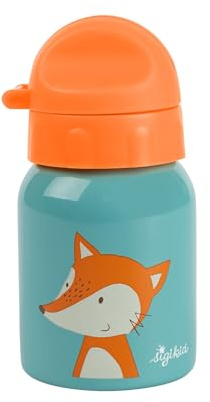 SIGIKID 24994 Edelstahl Trinkflasche Fuchs Kinderflasche Mädchen und Jungen Accessoires empfohlen ab 3 Jahren blau 250ml