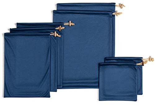 Valante Set of Adult Game Toys Microfiber Drawstring Storage Bags (3 size set)