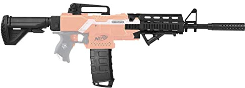 Blasterparts - M4 Body Kit - Mod Upgrade Kit passend für NERF N-Strike Elite Phoenix CS-6 und Stryfe - 13-teiliges Set - schwarz - Blaster-Modding & Zubehör