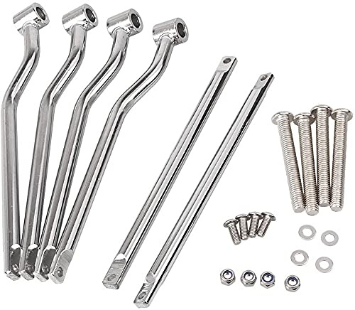 ANCLLO Universal Stainless Steel Motorcycle Saddlebag Side Support Bars Mounting Brackets Compatible