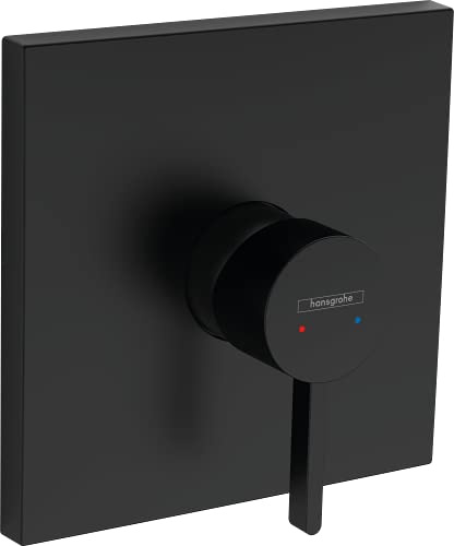 hansgrohe Finoris - Duscharmatur Unterputz für 1 Verbraucher, Mischbatterie Dusche, Einhebelmischer für iBox universal, Mattschwarz, 76615670
