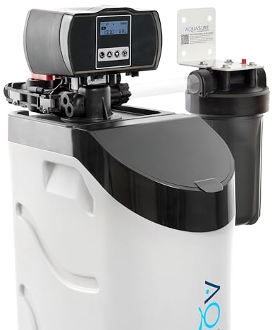 Aquasure Harmony Lite All-in-One 34,000 Grains Whole House Water Softener with Pleated Sediment Pre-Filter System | Reduces Hardness and Improves Water Quality | for 1-3 bathrooms