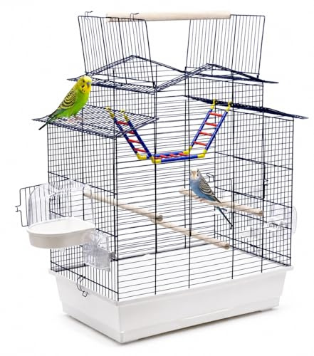 XXL Vogelkäfig Wellensittich Kanarien mit Freisitz & Zubebör Heimtiercenter