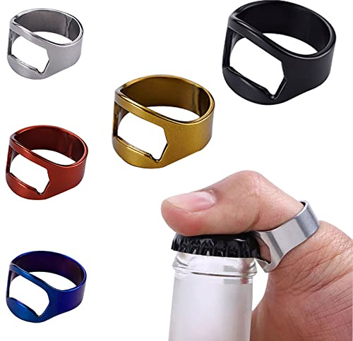 YUTOU Abrelatas de botella de acero inoxidable para abrebotellas de cerveza, anillo de 22 mm, abridor de botellas de cerveza portátil, para restaurante, camarero, barman, fiesta de vacaciones