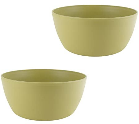 ECOMACETAS FLOWERPOT STORE Maceta Suculentas Grande, Redonda Baja para Plantar Varias Suculentas en una Misma Maceta. De Plástico (2, 25 cm)