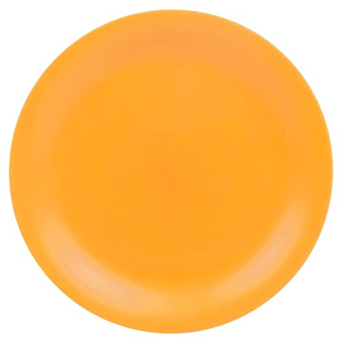 URBN-CHEF 6 Pcs Unbreakable Reusable Coloured Plastic Dinner Plates Kids Party Tableware (Orange)