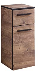 Pelipal Badezimmerschrank Quickset 374 in Eiche Ribbeck quer Nachbildung, 30 cm breit | Unterschrank mit 1 Tür, 1 Schubkasten und 1 Einlegeboden