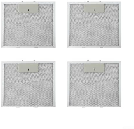 ZYNCUE Dunstabzugshauben-Metall-Fettfilter, Ersatz-Filter-Set, 270 x 250 mm (4 Packungen)