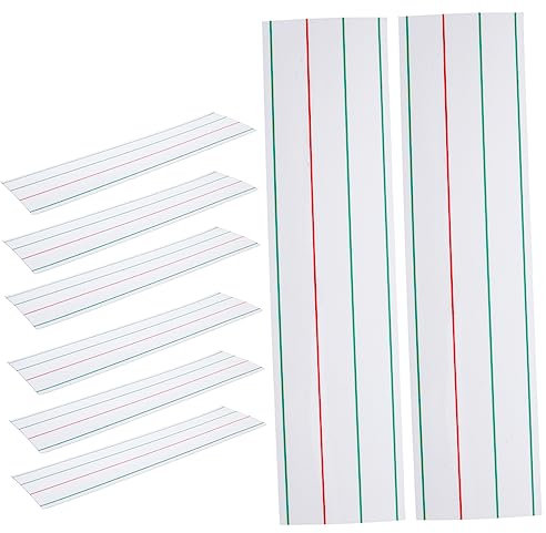 CAXUSD 8 Stück Trocken Abwischbare Karten Wiederverwendbar Flash-Karten Nachrichtentafel Aufkleber Whiteboard Magnetisch Trocken Abwischbare Tafel Haftnotizen Tabs Lernkarten