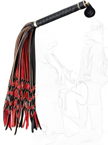 PacuM Cuoio Whip Equitazione Whip Restraint Seduzione Tassel Whip Flogger Fetish Cuoio Whip Flogger Whip Hard Games Cuoio Whip Cosplay Restraints Giocattoli per Coppie