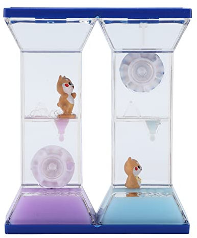Bubbler à Mouvement Liquide, Sablier à Mouvement Liquide pour Enfants avec Design Anti-déversement, Décoration de Bureau Relaxante pour Jeux Sensoriels, Soulagement du Stress au