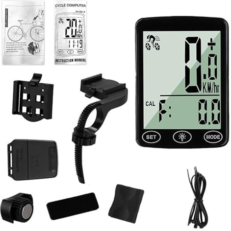 Umiocns Speedometer for Bikes | Automatic Cycle Bikes Computer Wireless Speedometer Odometer | Cycling Computer Speedometer Multifunctional Smart Road Bicycles Computer