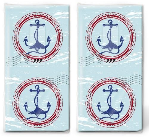 20 einzelne Taschentücher Sommer Anker als Postkarte. 2 Packungen mit 10 einzelnen Papiertaschentücher bedruckt als Geschenk.