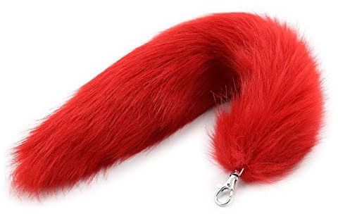 Nocyclonic Fuchsschwanz Anhänger fox tail Schlüsselanhänger Niedlicher Fuchsschwanz-Schlüsselanhänger, Anhänger, Frauen, Schlüsselanhänger, Pompoms, Schlüsselanhänger (E)