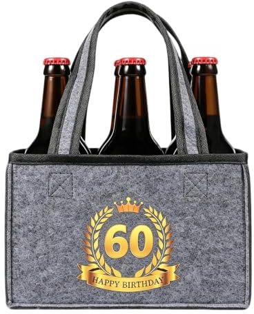Geschenk zum 60 Geburtstag Mann, Lustige Geburtstagsgeschenk für Männer | Geschenk 60 Geburtstag Mann, Vater Geschenk 60. Geburtstag Männerhandtasche, Personalisierte Männergeschenke Geburtstag