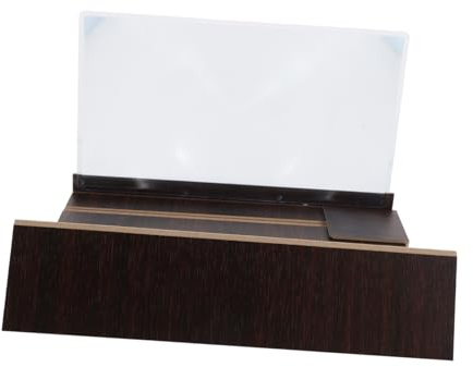 Support en Bois 12 Pouces | Vidéos et Films, Format Pliable et Portable, Teinte Café, Idée Présent pour Adolescents