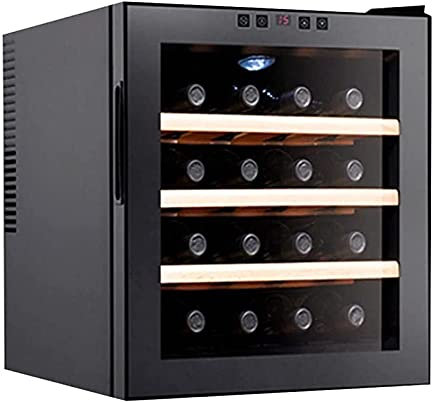 IUBGFTO Refrigerador Enfriador de Vino con compresor de 16 Botellas | Gran Bodega | 41f-64f Refrigerador de Vino con Control de Temperatura Digital para Vino Tinto, Blanco, champán o g
