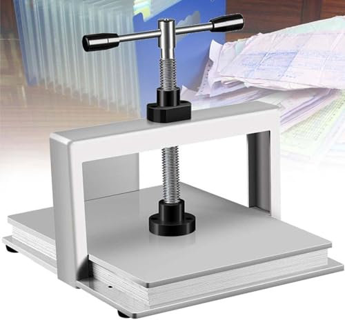 YXZQLOZ A3 Manuelle Papierpresse, Papierabflachmaschine, Abflachung Papiermaschine, verwendet zum Sortieren und Abflachen von Finanzdokumenten, Expressrechnungen