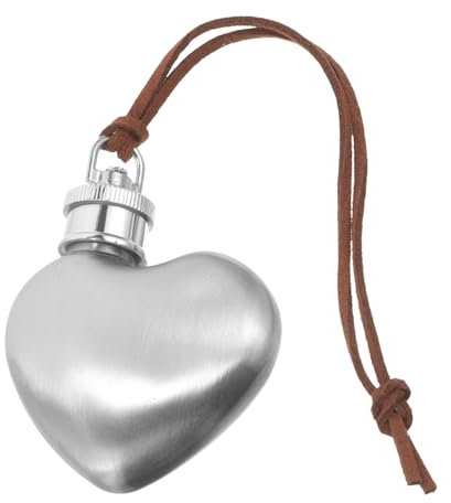 HOOTNEE Flasque à Portable Acier Forme De Cœur Flasque à Pour Camping Et Et Accessoire Pratique Pour Amateurs De Plein Air