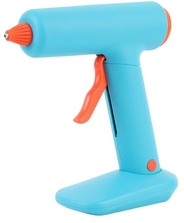 Asixxsix Galerie à Colle Chaude sans Fil 20W, Pistolet à Colle à Fusion Chaude Chauffante Rapide, Chargement de Batterie Rechargeable de Type C, pour L'art, L'artisanat, les Décorations,