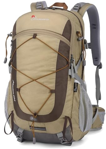 MOUNTAINTOP 40L Sac à Dos de Randonnée Homme Femme Sac à Dos Voyage avec Housse de Protection Contre la Pluie pour Voyage Camping Trekking, 55 x 35 x 25 cm
