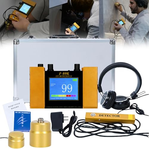 Detector de Fugas de Agua subterránea con frecuencia Ajustable de 4 velocidades, Detector de Fugas en tuberías con Sensor, Kit de detección de Fugas de Agua, Detector de Fugas.