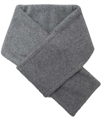Generisch Écharpe chaude pour homme et femme - Mode simple - Couleur pure - Polaire - Écharpe chaude, gris, taille unique