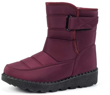 Apres Ski Femme Bottes De Neige Apres-Ski Chaussure Bottines Imperméable Pour Chaussures D'hiver Après Botte Chaude Bottine Fourrée Hiver Après-Ski Boots Fourrées Grand Froid Botas Glacia Barefoot