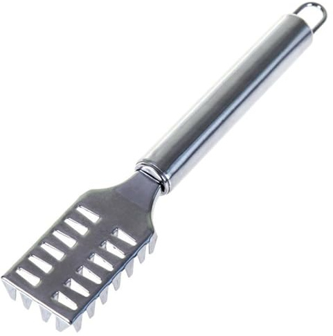 CERCTLA Fish Scale Remover, Stainless Steel with Grip Handle Scraper, Fast Cleaning Skin Brush Cleaner Descaler Tools Stee Scaler Tool