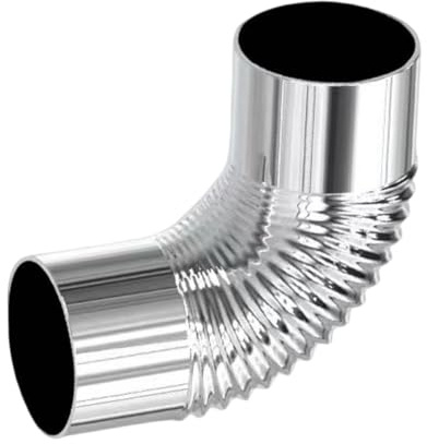 Stove Pipe - 90-Degree Elbow Burner Extension - Stainless Steel Stove Pipe | for Outside Garden Backyard House Fireplace BBQ Picnic Grilling