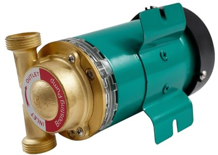 Bomba de presión de agua, soplador de casa 90 W, refuerzo automático 220 V, cuerpo de latón, presurización instantánea, ducha, calentador de agua, piscina, silenciador IP46, detección de flujo, 20 l