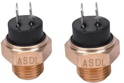 1 2 4PCS Universale M16 16 millimetri Moto Doppio Serbatoio di Acqua Temperatura Del Radiatore Ventola Di Raffreddamento Interruttore di Controllo Termico M16(2PCS)