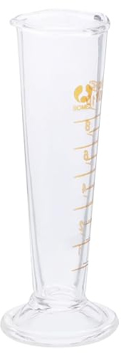 UTHCLO 10ml Glass Laboratory Measuring Cup with Scale, Triangular Small Beaker for Precise Liquid Measurement, Laboratory and Kitchen Measuring Tool for Experiments and Medicine Random