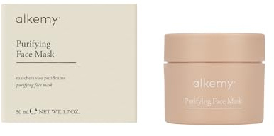 ALKEMY Gesichtsmaske Reinigende, Tiefenreinigung gegen Mitesser und vergrößerte Poren, Detox und Feuchtigkeitsspendende Face Mask mit Tonerde und 3 Algen, Dermatologisch getestet, Naturkosmetik, 50 ml