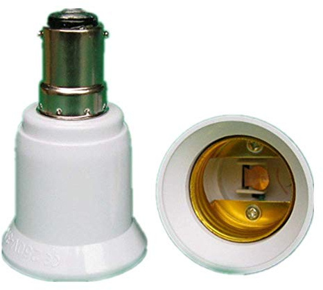 Outstanding® 2PCS Small Bayonet SBC B15 To Edison Screw E27 ES Light Bulb Adaptor Converter Holder