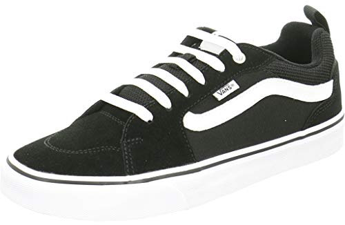 Vans Herren Filmore Sneaker, Suede Canvas Black White, 45 EU