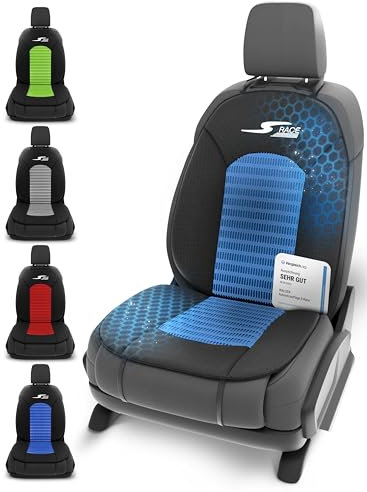 Walser coprisedili auto S-Race, Premio Molto Buono* coprisedili anteriori in blu/nero, coprisedili universali per auto 1 pezzo, sedili sportivi, coprisedile auto compatibile con airbag laterale