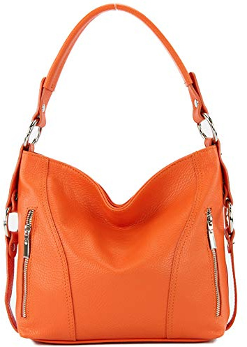 modamoda de T202 Damen Leder Henkeltasche Schultertasche handmade in Italy