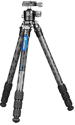 Leofoto - Mr Q-Serie - Carbon-Stativ für Kameras - Carbon-Stativ für Kameras - Tragfähigkeit: 10 kg - Ausziehbare Füße - Mindesthöhe: 16 cm, maximale Höhe: 158 cm - LQ-284C+LH-36