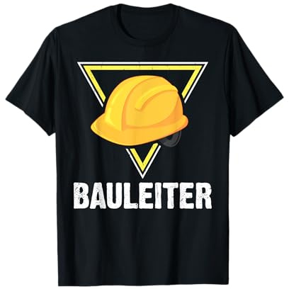 Bauleiter - Bauarbeiter Kostüm - Bauaurbeiterhelm Helm T-Shirt