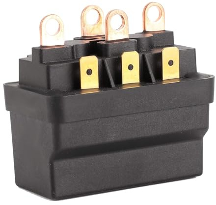 Aramox 12V 120A Acero Universal Cabrestante Relé Contactor Cabrestante Solenoide Contacto Cabrestante Relé Solenoide Para Vehículos ATV UTV 4X4