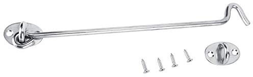 Ganci per finestra, 3PCS 10in Cabina Gancio per la privacy Chiusura a scatto Ganci per cancello solido in acciaio inossidabile Hasp per finestra,Gancio Chiusura Porta Gancio Della Cabina