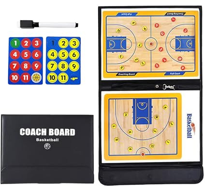 Dantolo Taktiktafel Fußball Zubehör, Tragbar Trainer Taktikmappe Fußball Coachen Trainer Taktikfolie Fussball Basketball Faltbares Fußball Magnetic Taktikbrett Coach Board
