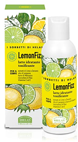 Helan, I Sorbetti LemonFizz - Crema Corpo Idratante Pelle Secca, Formula Fluida - Crema Corpo Profumata Donna e Uomo Tonificante con Lime, Zenzero e Vitamina C, Latte Profumato con Vitamina E, 150 ml