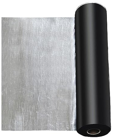 Bitumen-Band,Dichtungsband,Dachbahn Selbstklebend,Dach Reparaturband,Wasserdichtes Isolierung UV-beständige Schutzfolie,für Dachleckage,Oberflächenriss,Fensterbankspalt (1x6m)