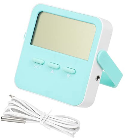 BESPORTBLE 2pezzi Termometro Digitale Con Sonda e Supporto Misuratore Di Temperatura Per Frigorifero Con Allerta Alta Bassa Temperatura Per Interni Ed Esterni Display Lcd Ampio e Facile