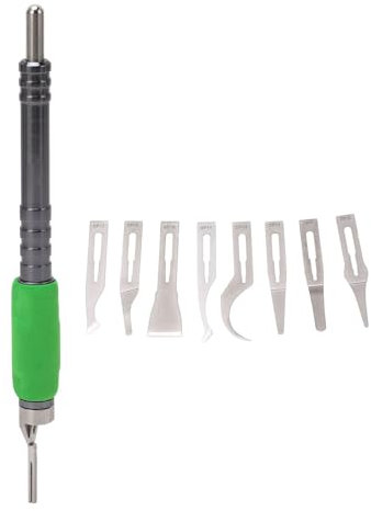 Chip-Reparatur-Messer-Set, Multifunktionales CPU-Kleber-Entferner-Messer Mit 8 Ultradünnen Klingen, Exacto-Messerklingen, Exacto-Messer-Set Für Präzises Schneiden