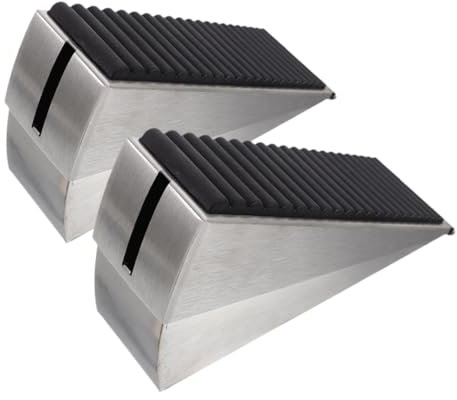 Anneome Lot de 2 cales de porte en caoutchouc antidérapant installation facile pour plus de sécurité